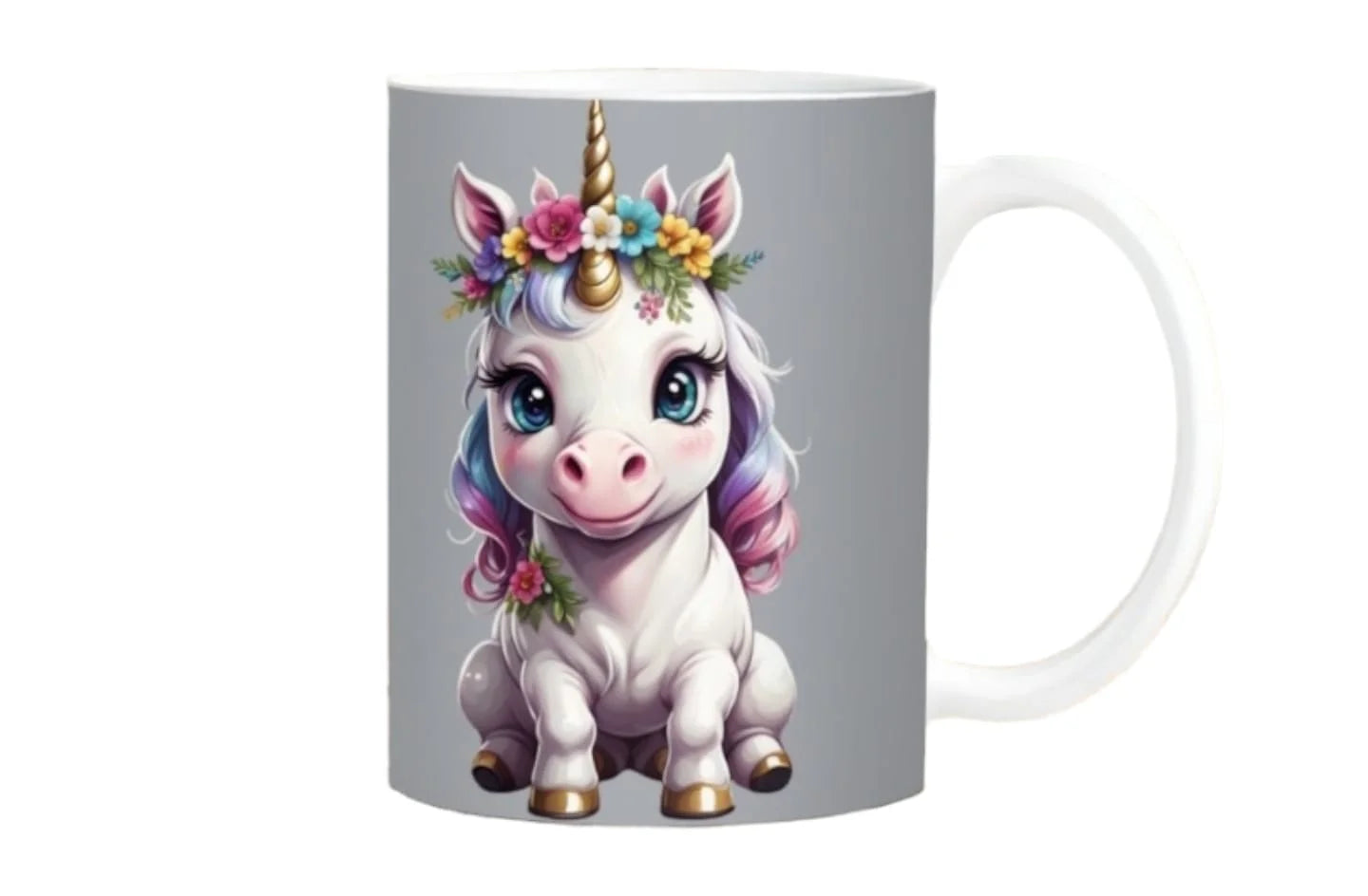 Cana personalizată, Unicorn, Ceramica, Alb, 350 ml