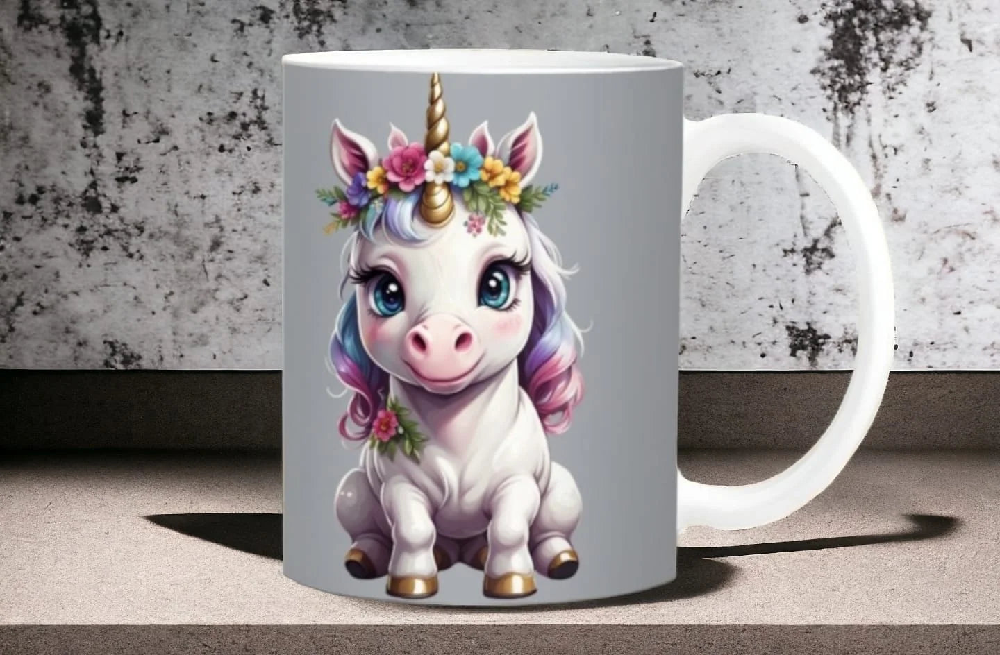 Cana personalizată, Unicorn, Ceramica, Alb, 350 ml