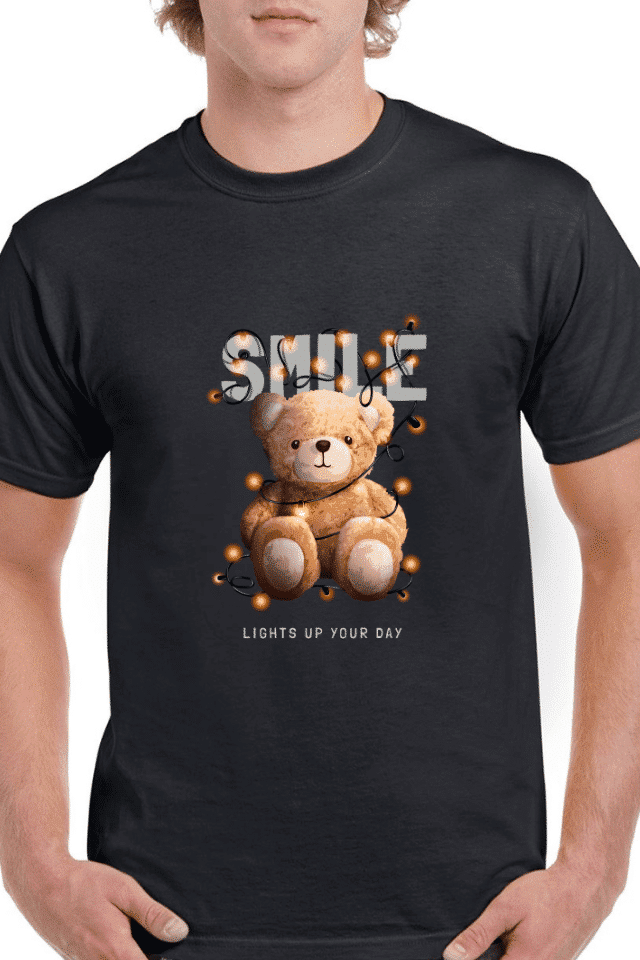 Tricou personalizat Bărbați - Smile Lights Up Your Day