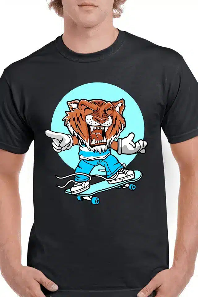 Tricou personalizat Bărbați - Tiger Skate