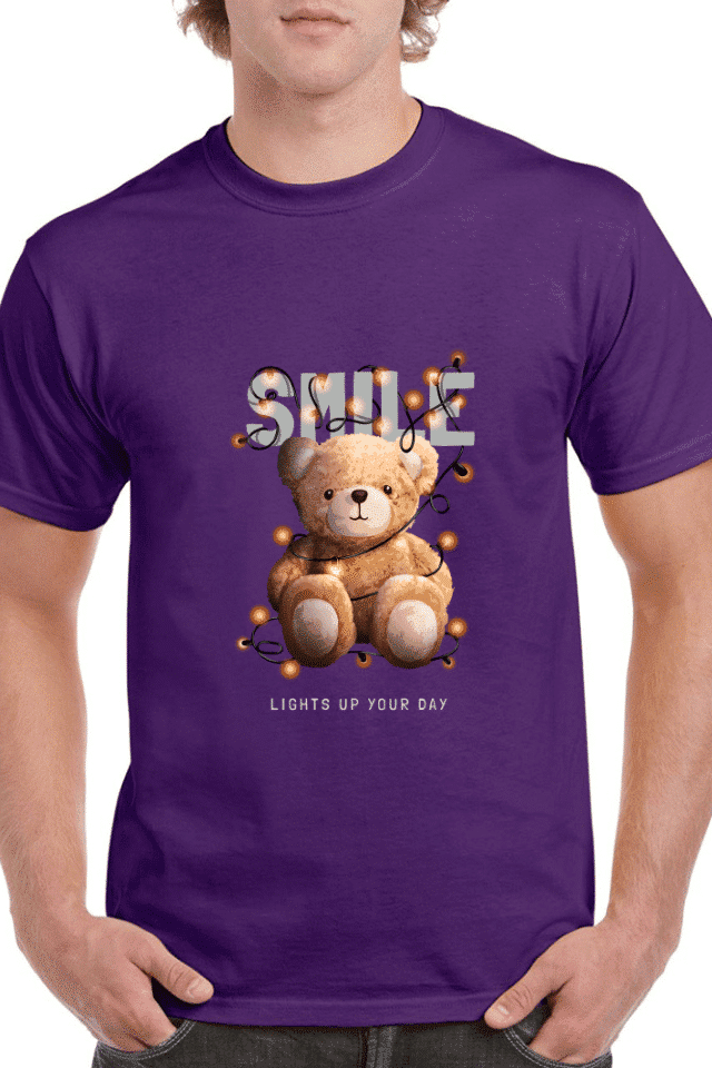 Tricou personalizat Bărbați - Smile Lights Up Your Day