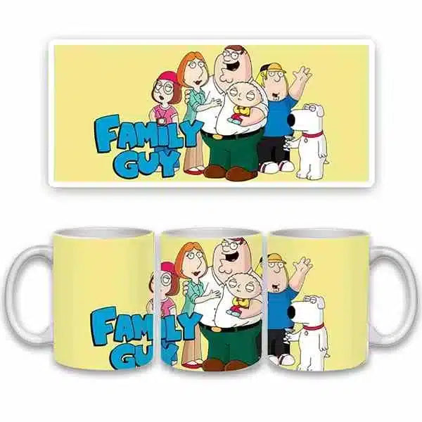 Cana personalizata, Family Guy model 2, Ceramica, Alb, 350 ml