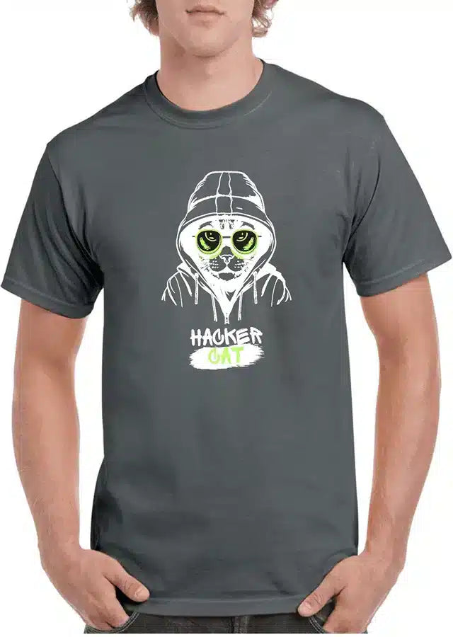 Tricou personalizat Bărbați - Haker cat