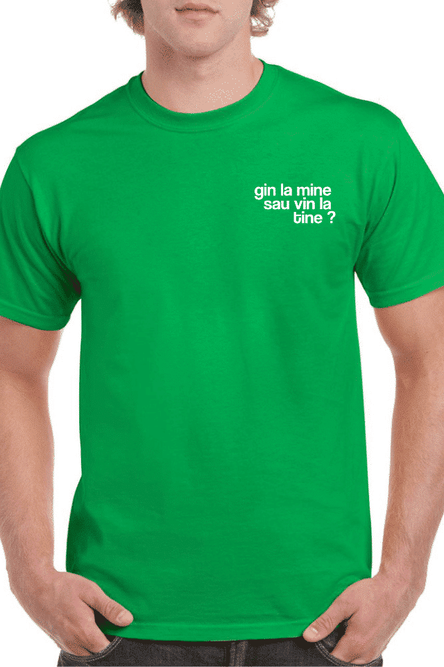 Tricou personalizat Bărbați - Gin la mine sau vin la tine?