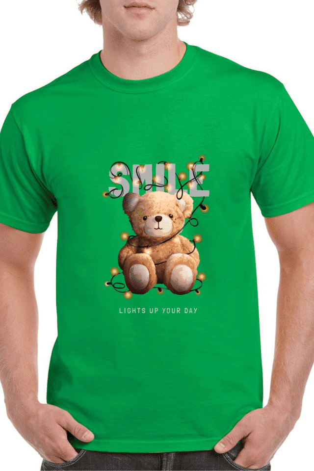 Tricou personalizat Bărbați - Smile Lights Up Your Day