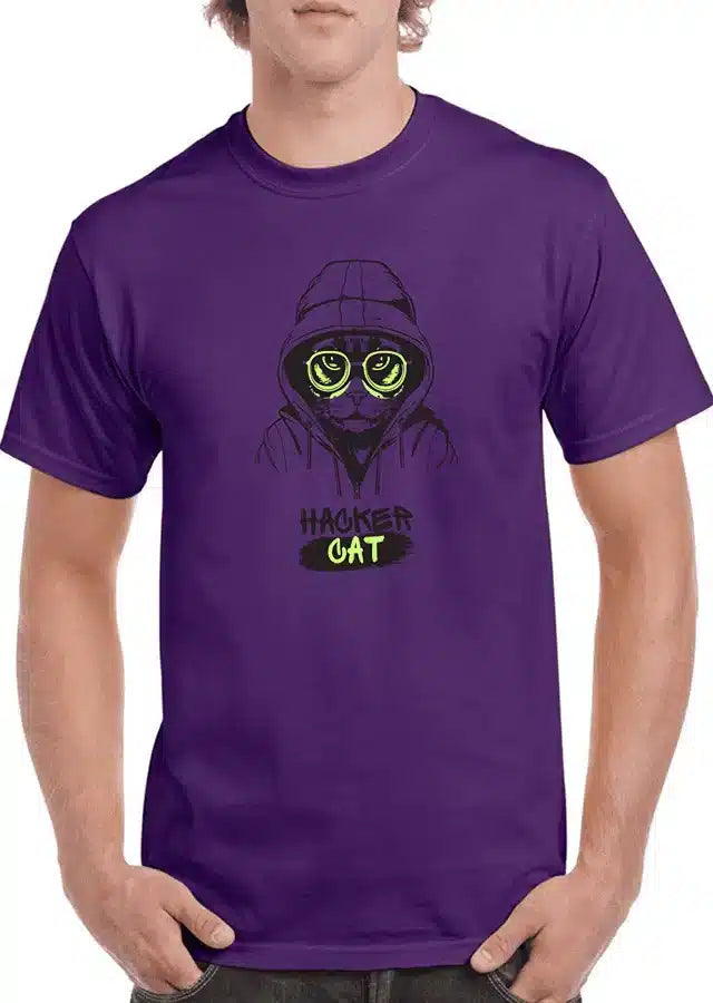 Tricou personalizat Bărbați - Haker cat