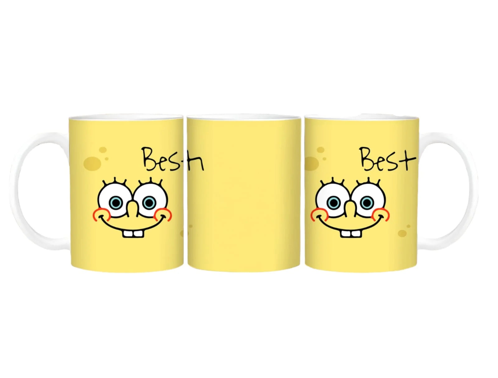 Cana personalizata, SpongeBob Best, Ceramica, Alb, 350 ml