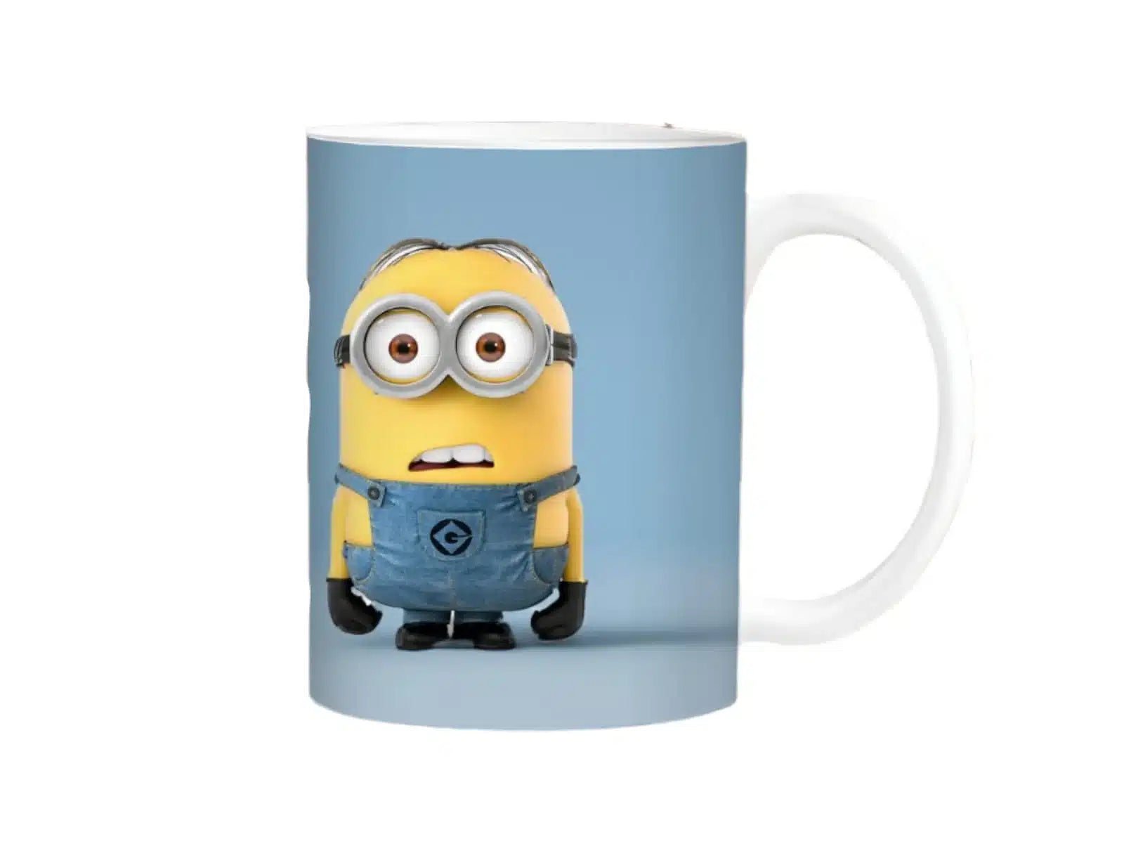 Cana personalizata, Minions Model 1, Ceramica, Alb, 350 ml